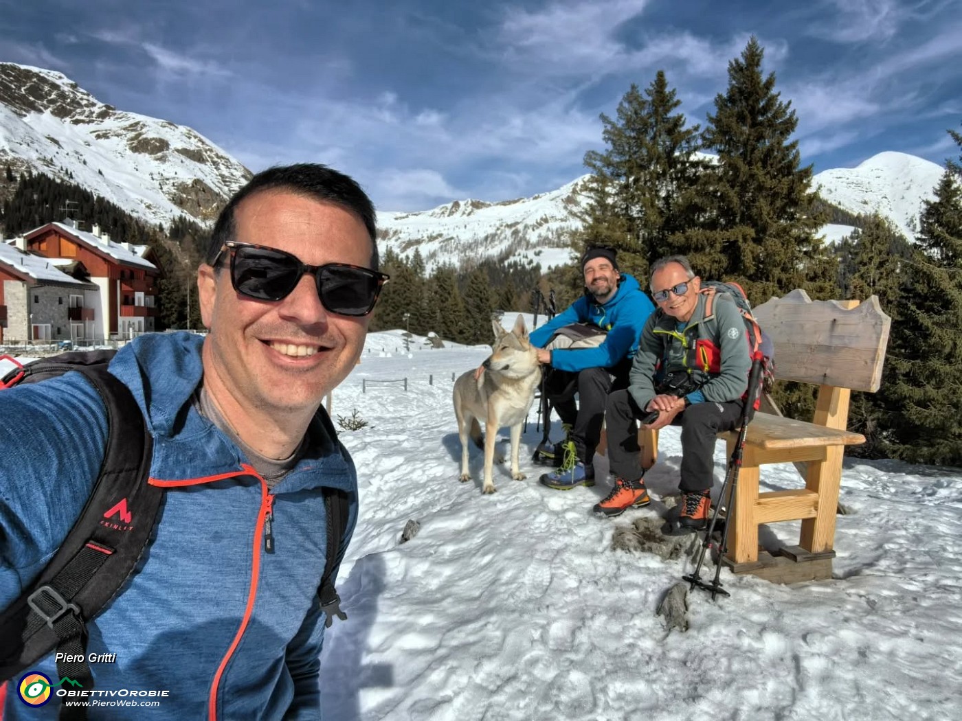 Sulle nevi di Sn Simone splende il sole !